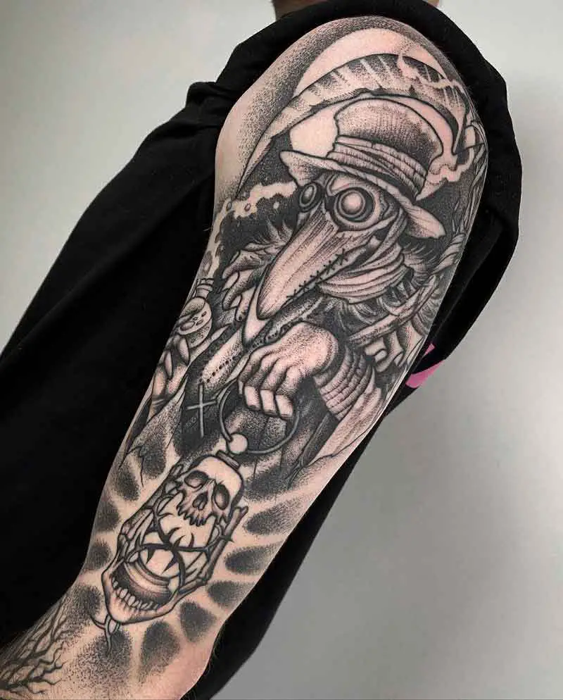 Horror Plague Doctor Tattoo 2