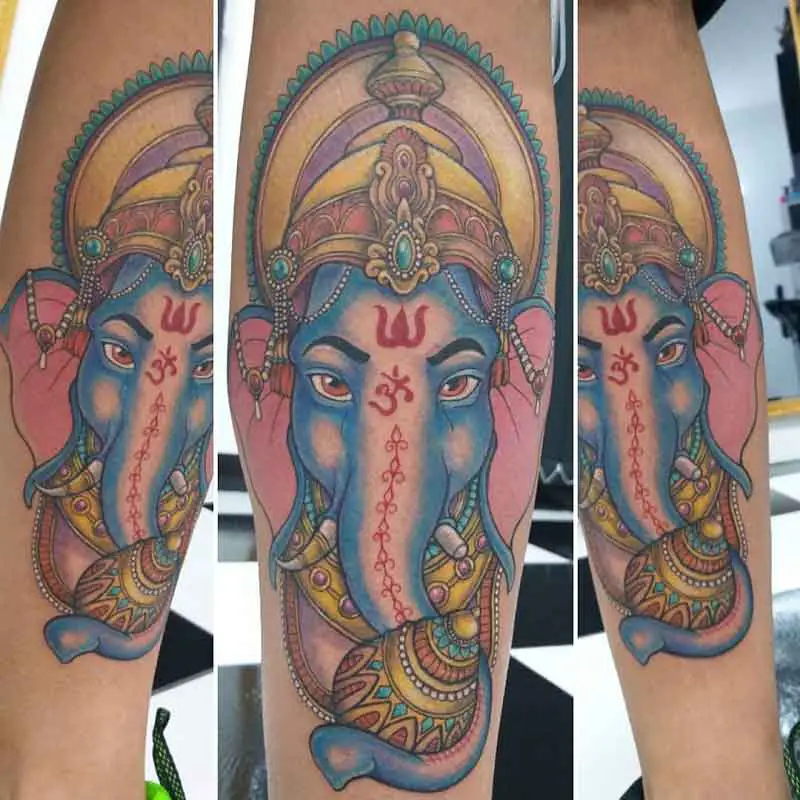 Indian Elephant Tattoo 2