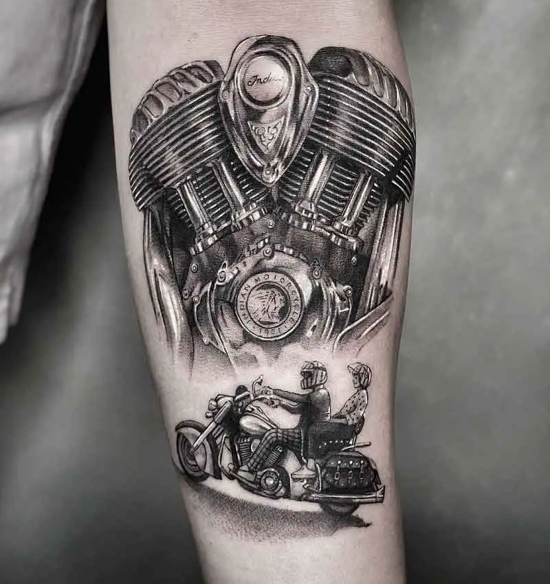 Indian Motorcycle Tattoo 2