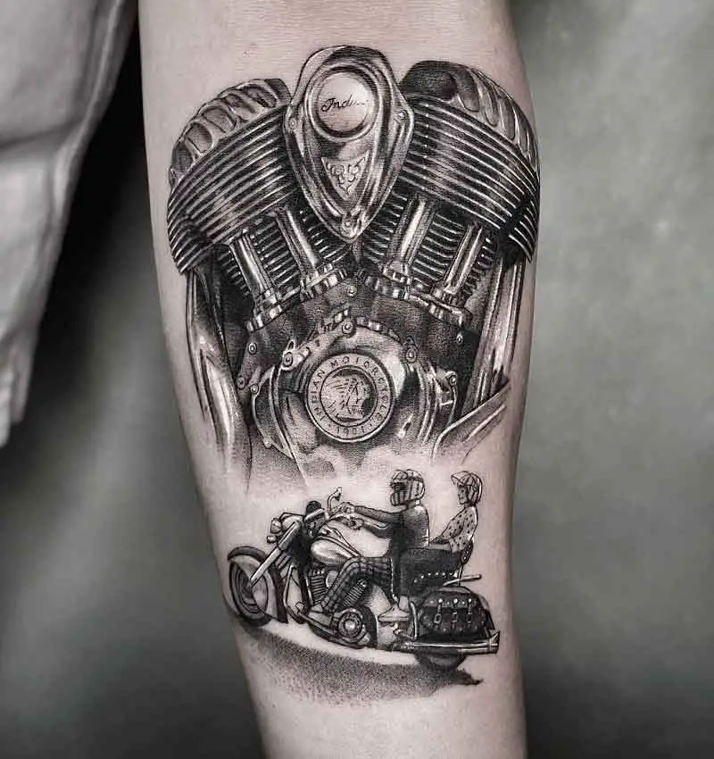 Tattoo uploaded by Hybrido Kymera  Live to Ride Motorcycle engine tattoo  I did yesterday at krakentattoostudio Cotizaciones al whats 2223605806 o  por DM motorcycle engine tattoo livetoride live ride tatuaje  motocicleta 