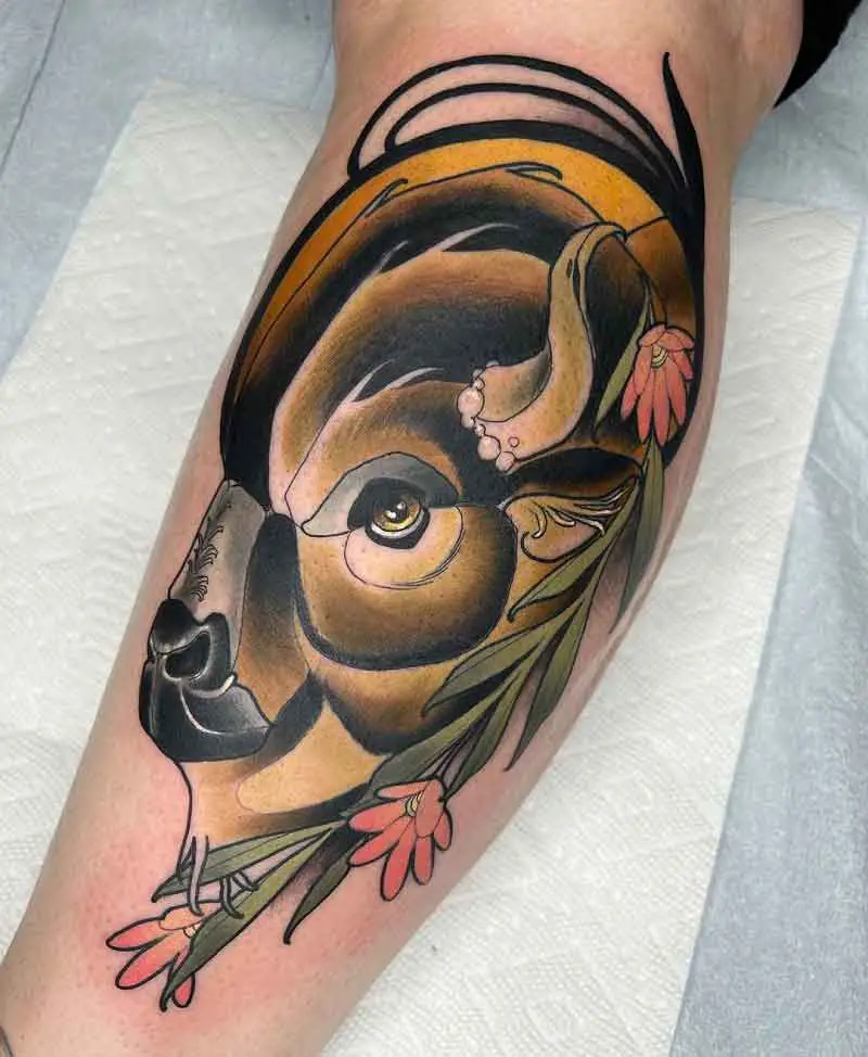 Iron Bison Tattoo 1