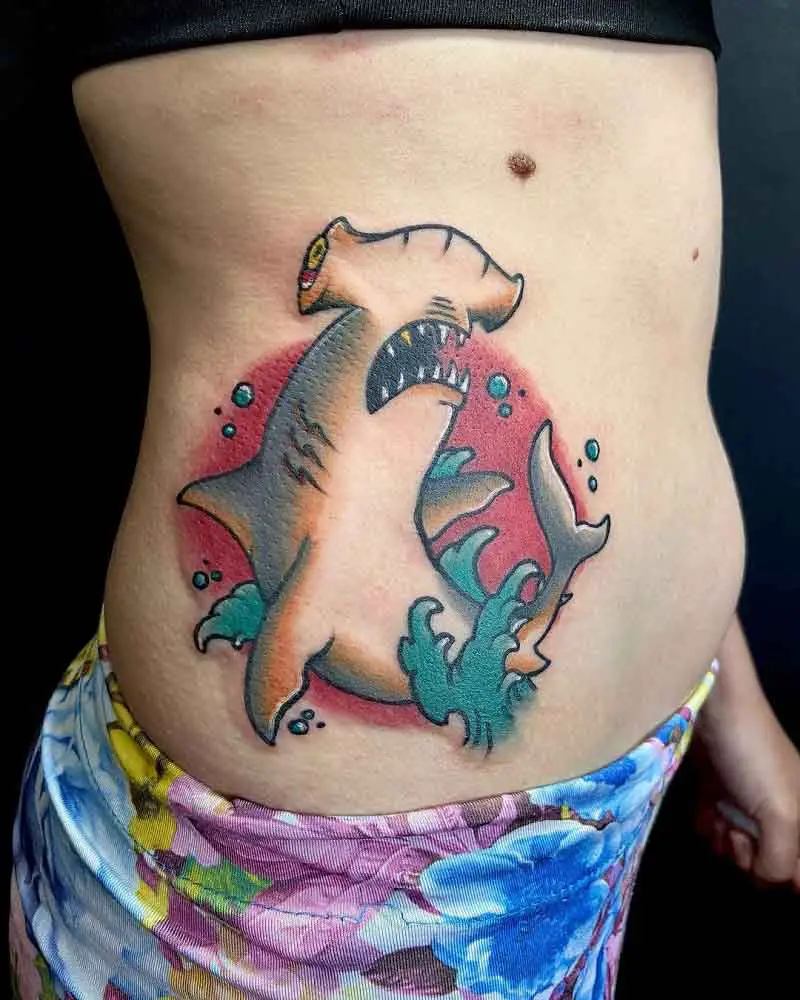 Japanese Hammerhead Shark Tattoo 3