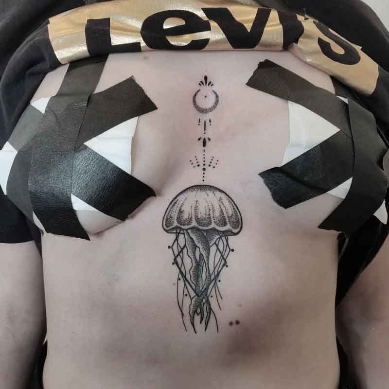 Jellyfish Geometric Tattoo 2