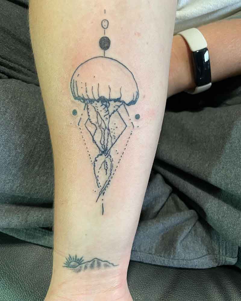 Jellyfish Geometric Tattoo 3