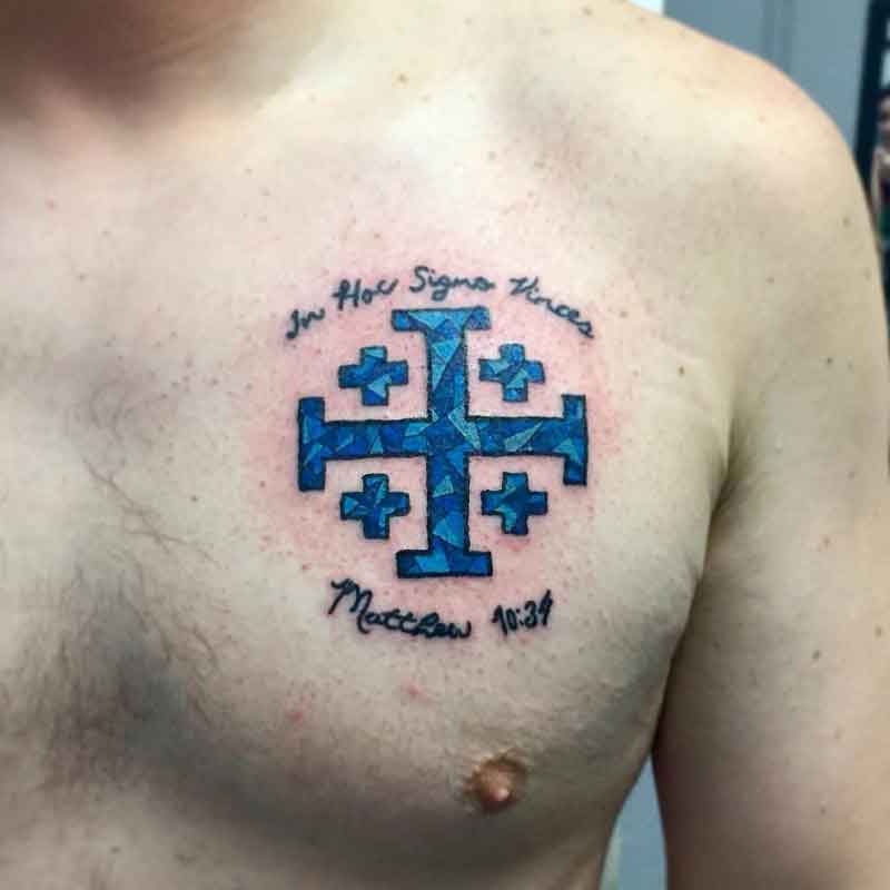 Jerusalem Cross Tattoo 3