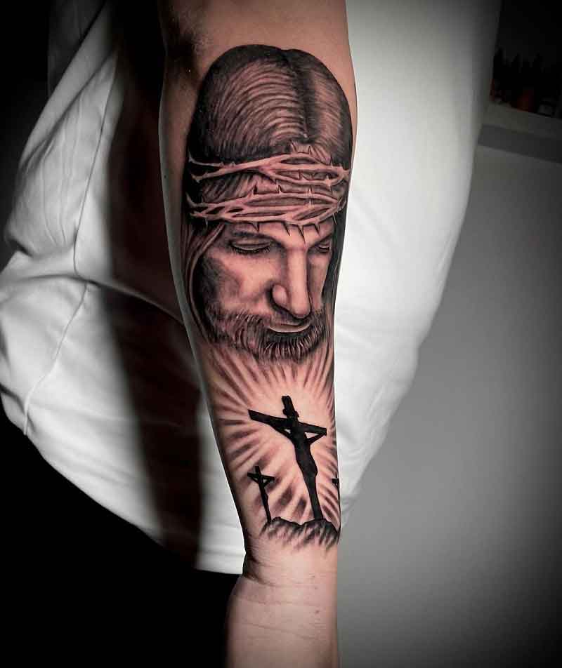 Jesus Cross Tattoo 3
