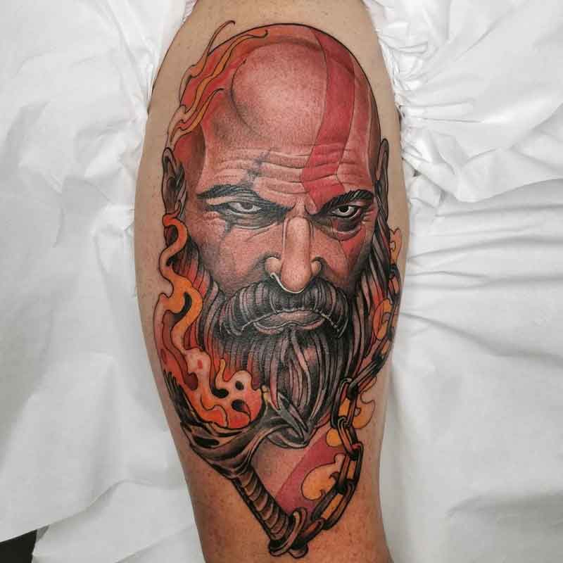 Kratos Chains Tattoo 1