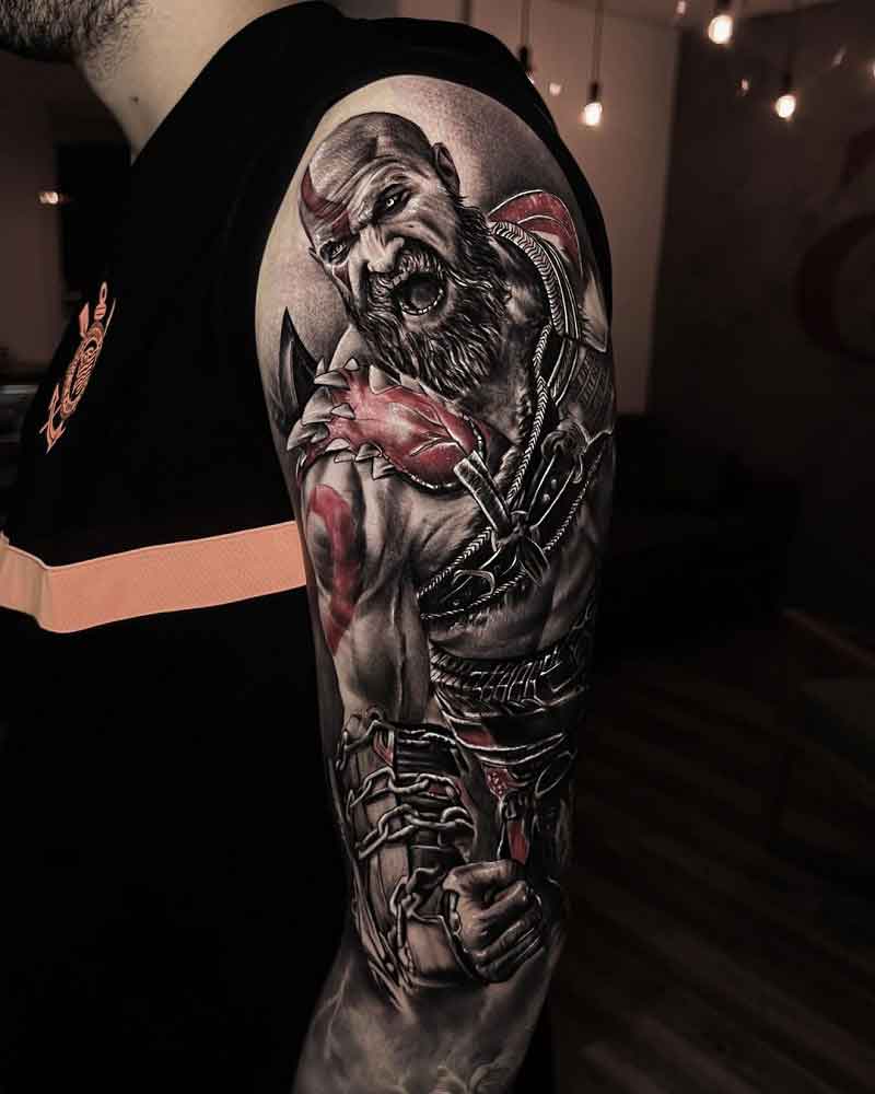 Kratos Chains Tattoo 2