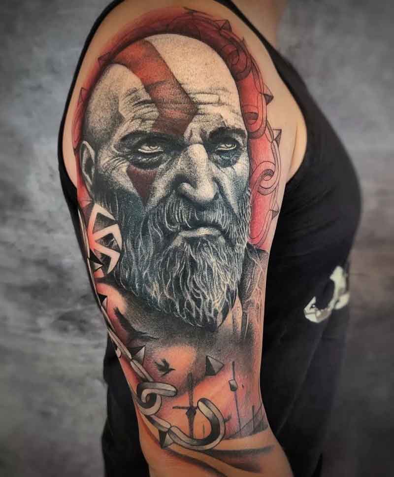 Kratos Chains Tattoo 3