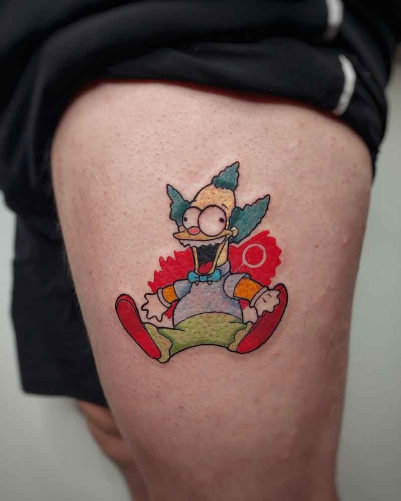 Krusty The Clown Tattoo 3