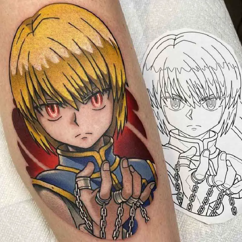 Kurapika Chains Tattoo 1