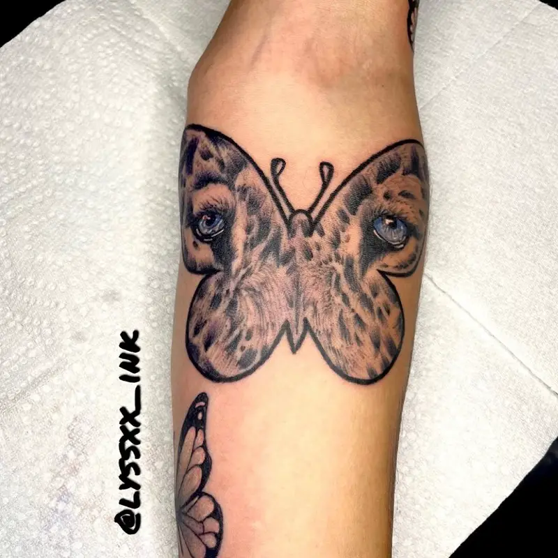 Leopard Butterfly Tattoo 1