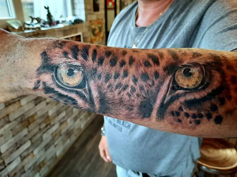 Leopard Eyes Tattoo 2