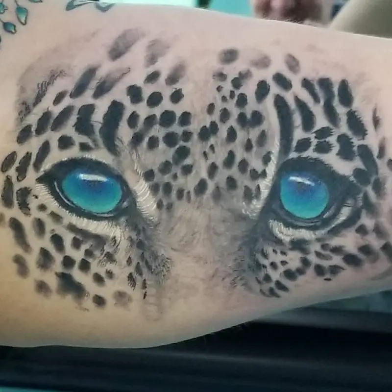 Leopard Eyes Tattoo 3