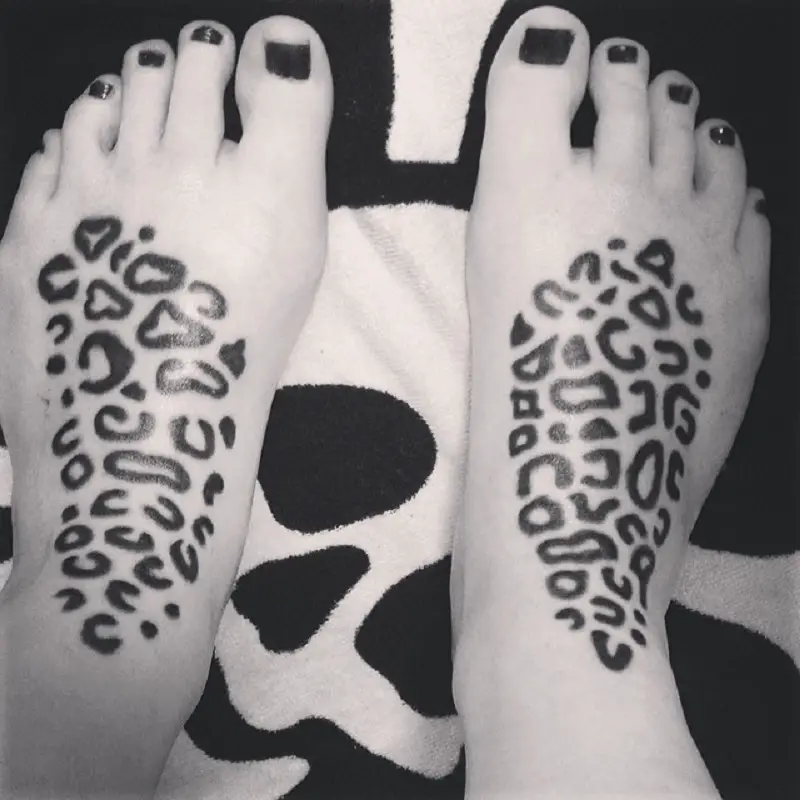 Leopard Foot Tattoo 2