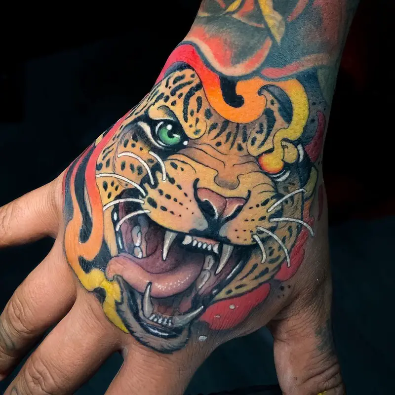 Leopard Hand Tattoo 3