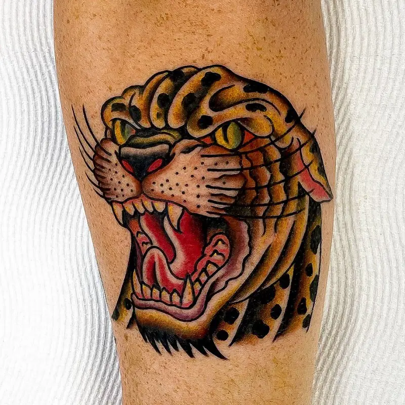 Leopard Head Tattoo 3