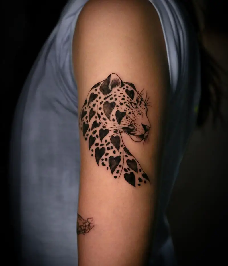 Leopard Heart Tattoo 3