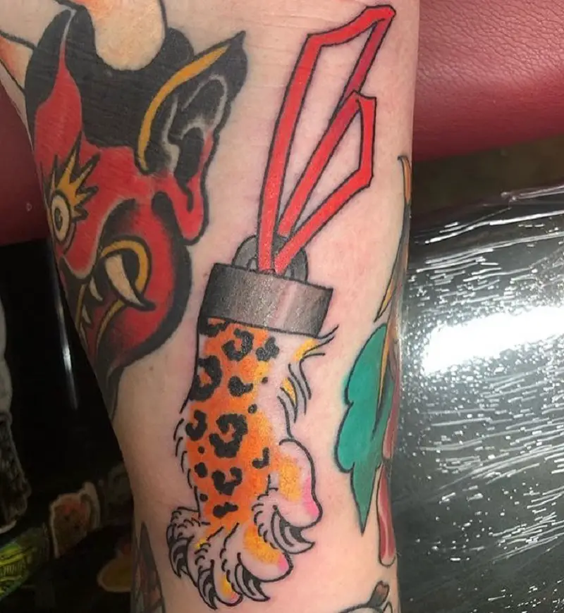 Leopard Paw Tattoo 1
