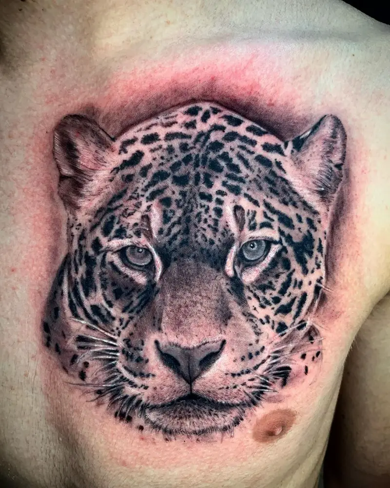 Leopard Portrait Tattoo 2