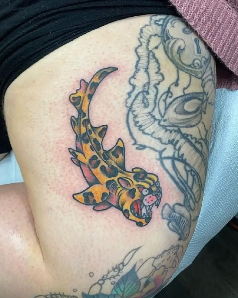 Leopard Shark Tattoo 1