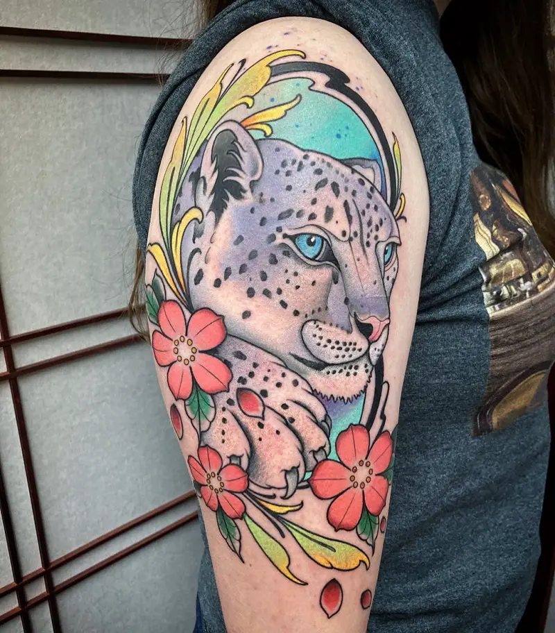 Leopard Shoulder Tattoo 1