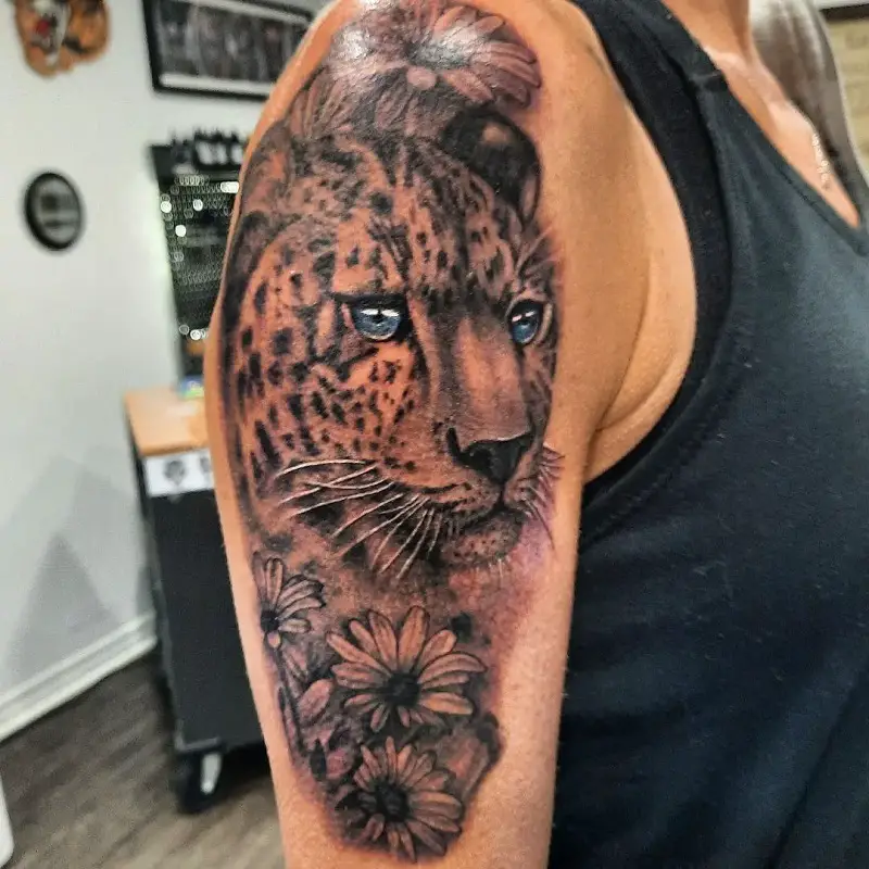 Leopard Shoulder Tattoo 2