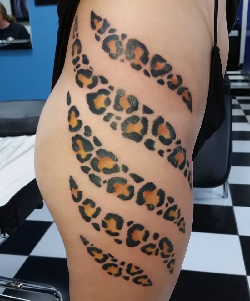 Leopard Spot Tattoo 2