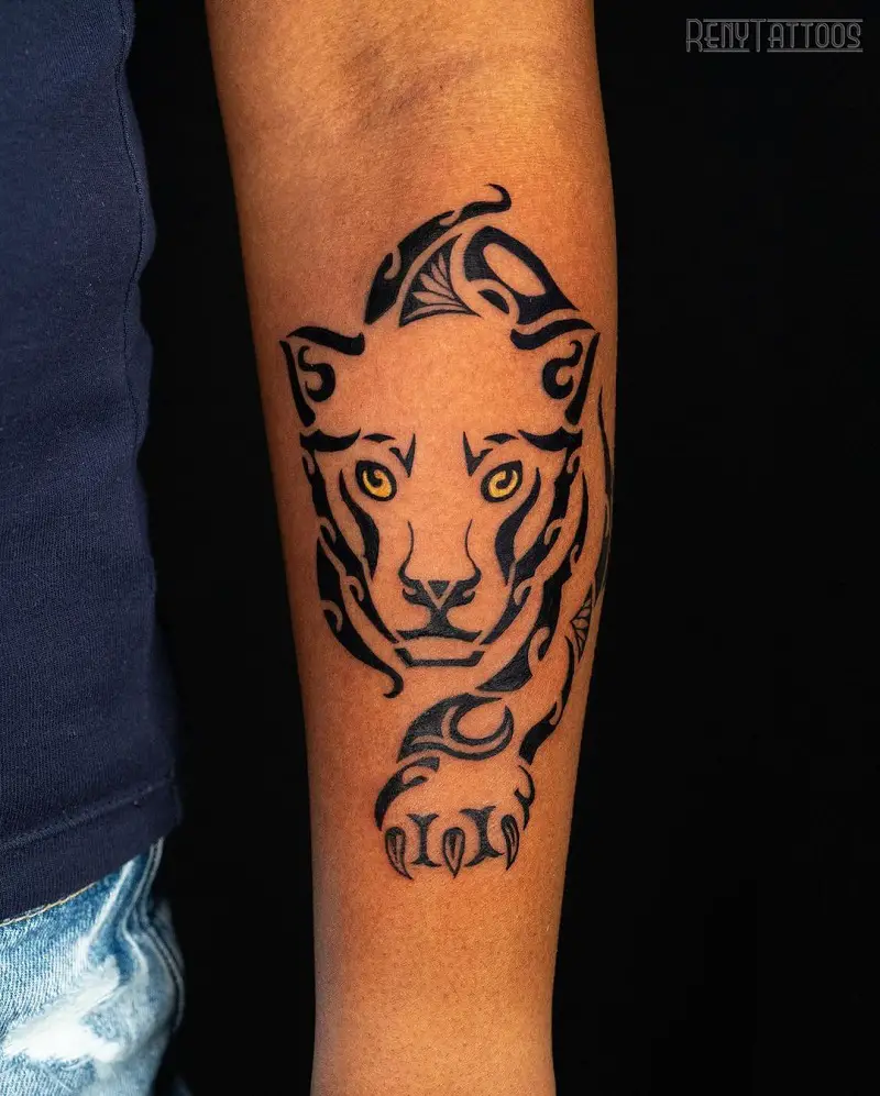 Leopard Tribal Tattoo 2