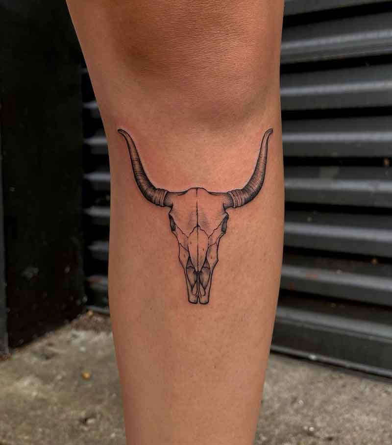 Longhorn Bull Tattoo 1