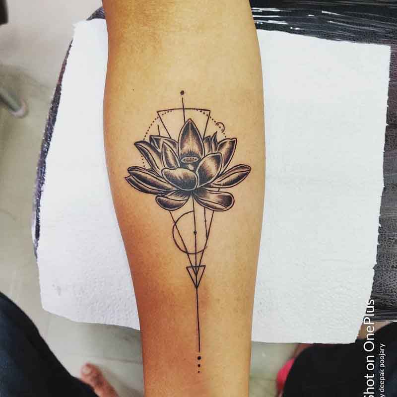 Lotus Geometric Tattoo 1