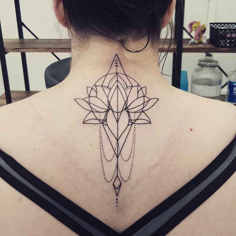 Lotus Geometric Tattoo 3