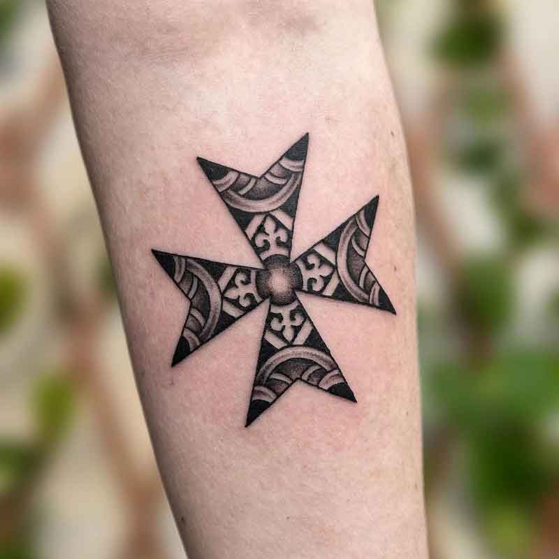 Maltese Cross Tattoo 1