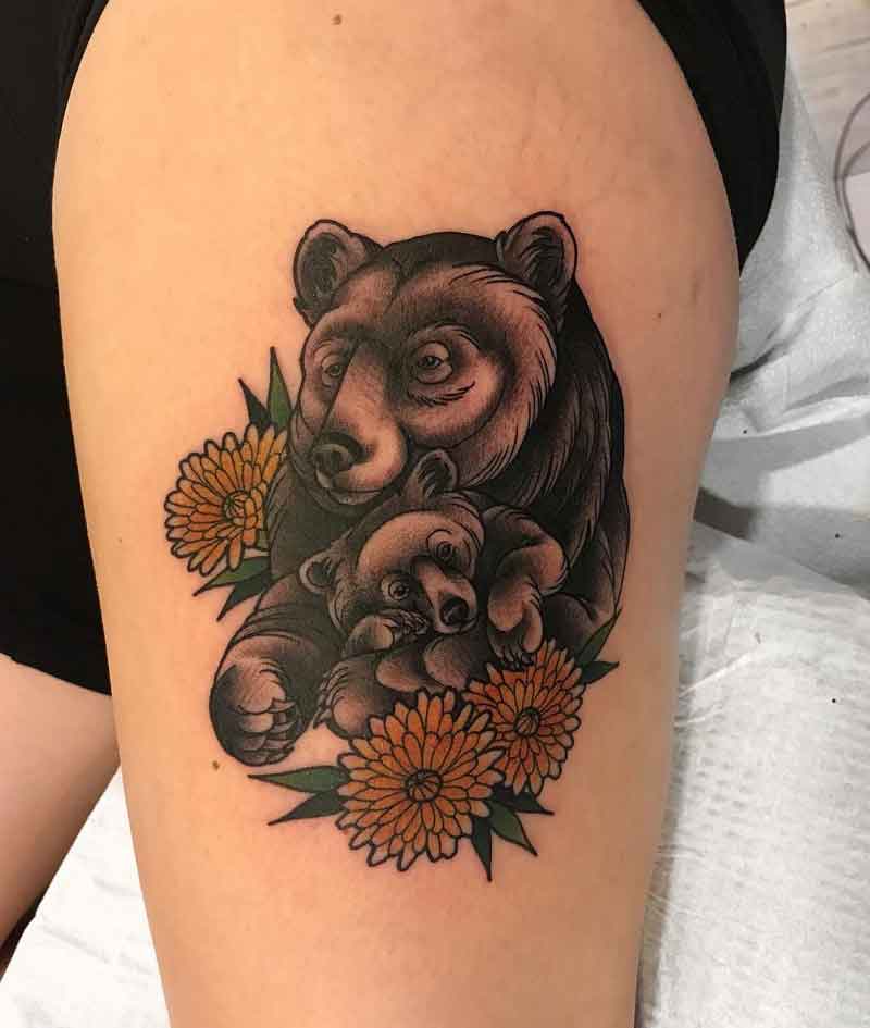 Top more than 83 feminine mama bear tattoo