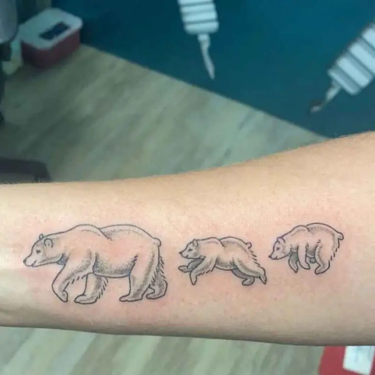 84 Top Notch Bear Tattoos Ideas For Men And Women   Mama Bear Tattoo 3 768x767 