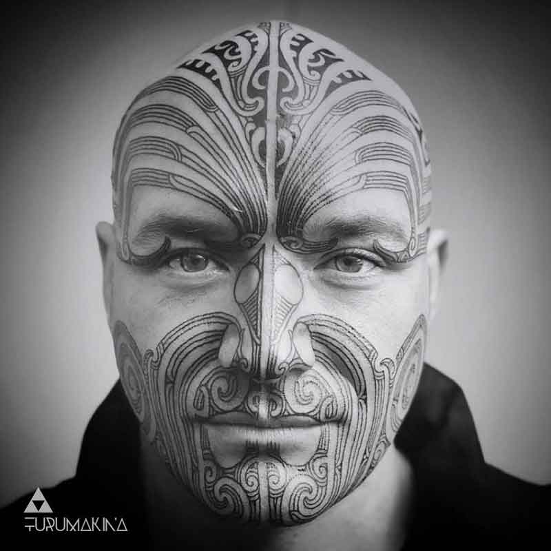 Maori Face Tattoo 2