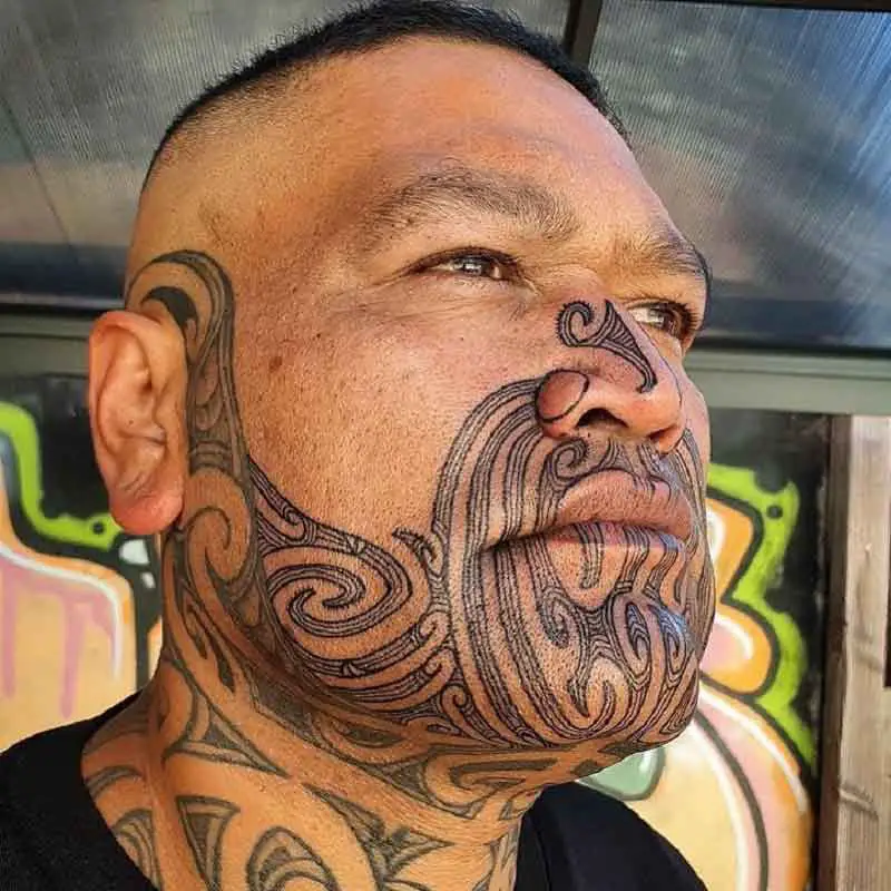 Maori Lip Tattoo 3