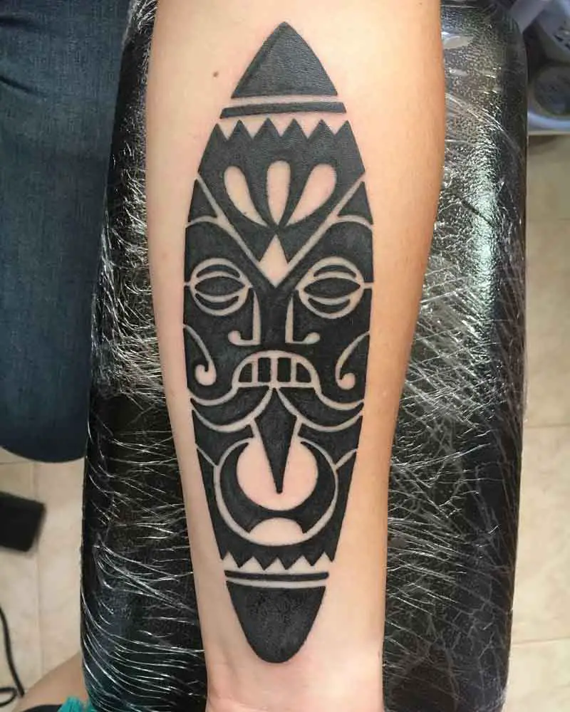 Maori Mask Tattoo 3