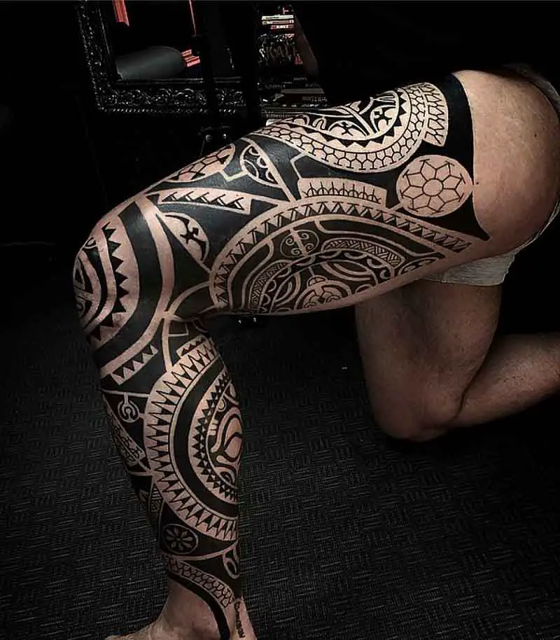 Maori Na Perna Bones Tattoo Preco 3