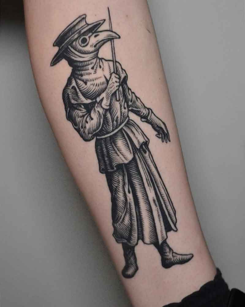 Medieval Plague Doctor Tattoo 2