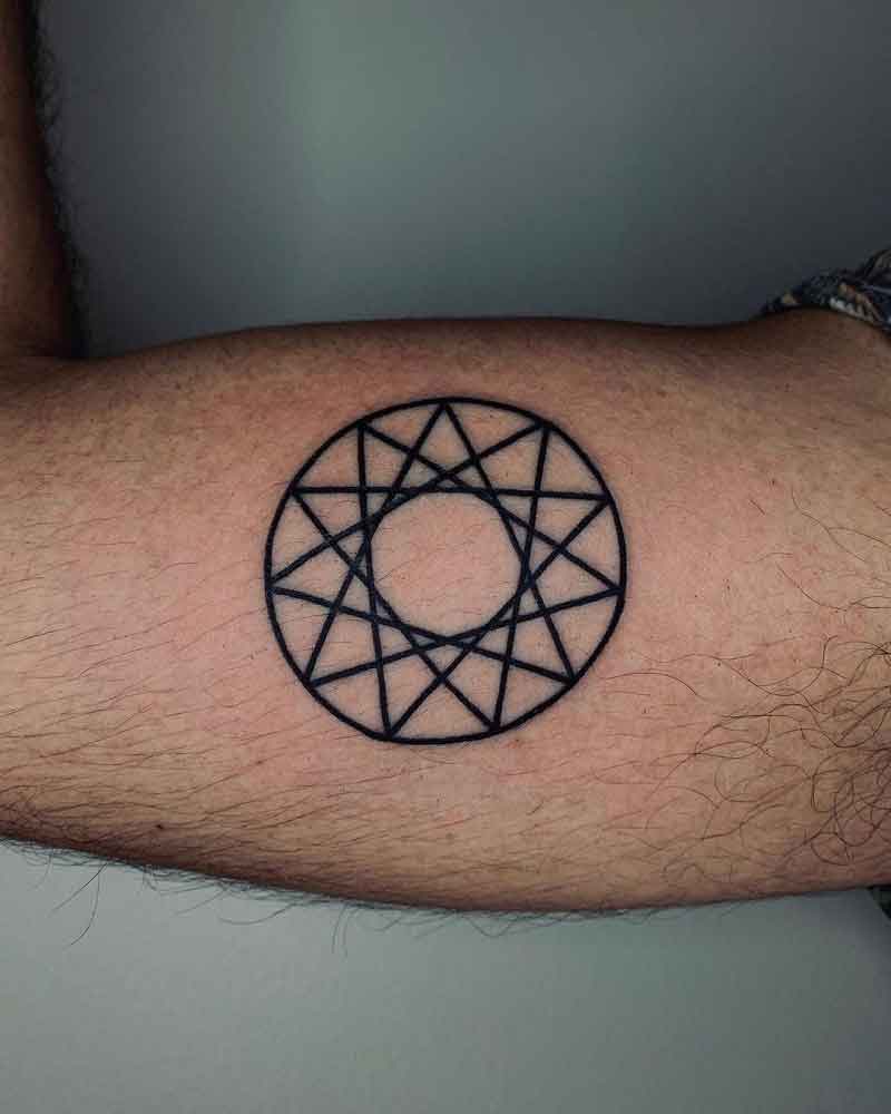 Minimalist Geometric Tattoo 2