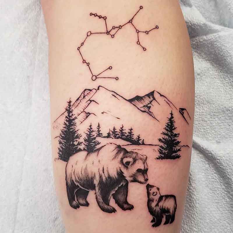 Mother Son Bear Tattoos 2