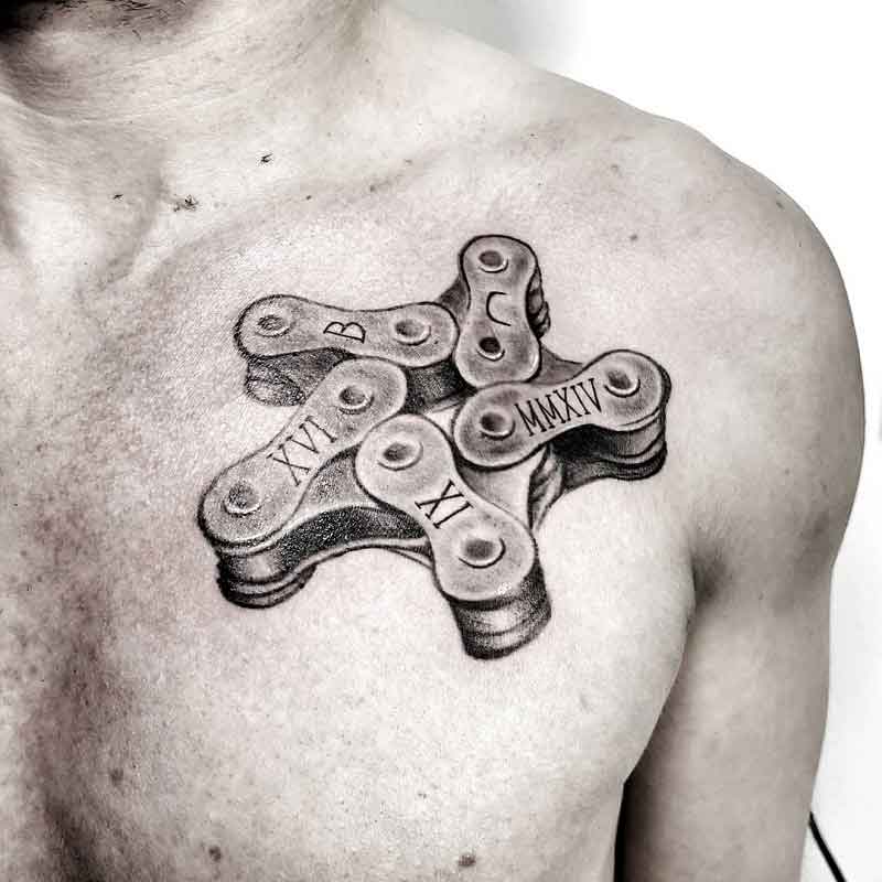 Motorcycle Chain Tattoo 1