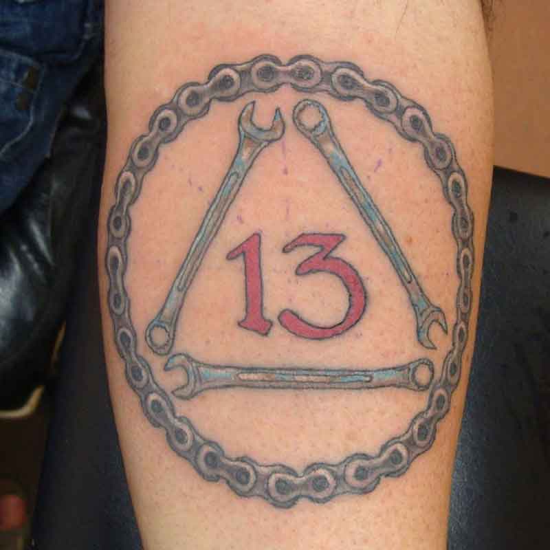 Motorcycle Chain Tattoo 2
