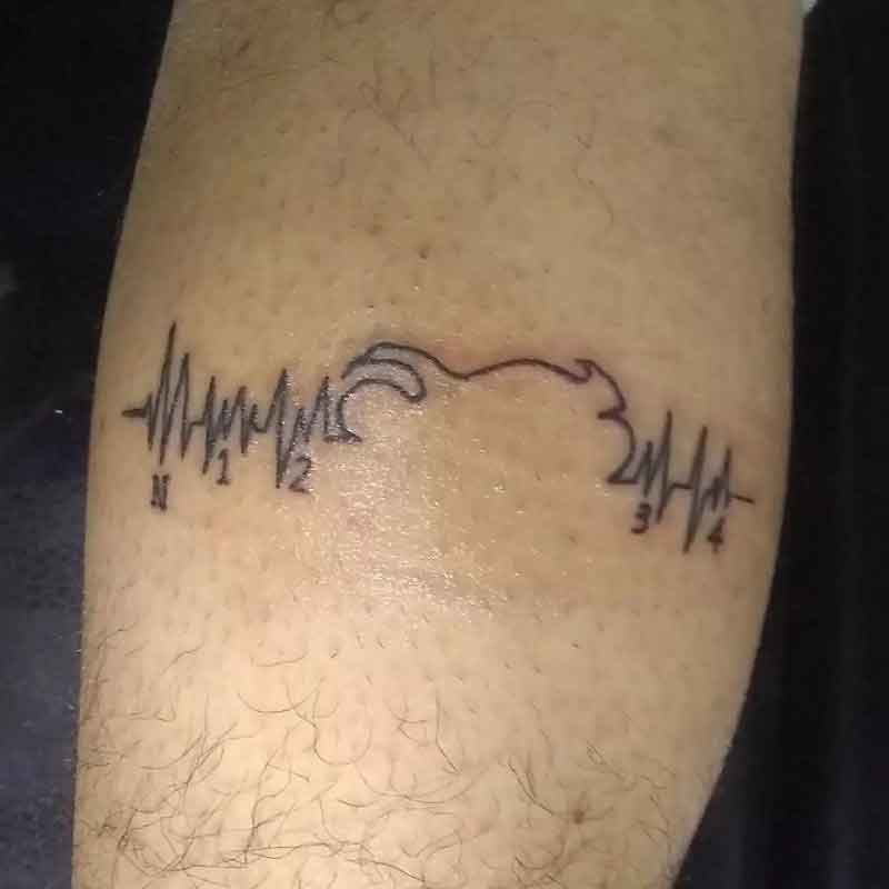 Motorcycle Heartbeat Tattoo 1