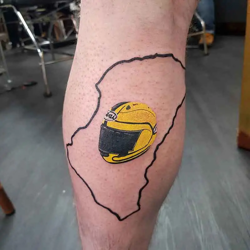 Motorcycle Helmet Tattoo 1