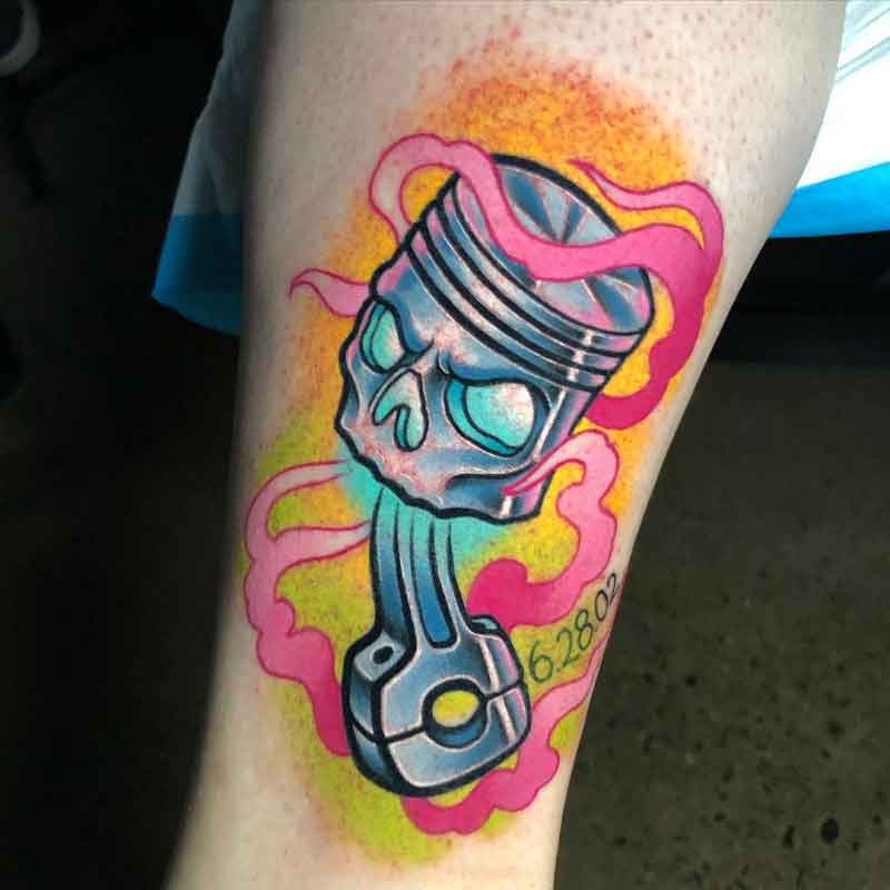 Motorcycle Piston Tattoo 3