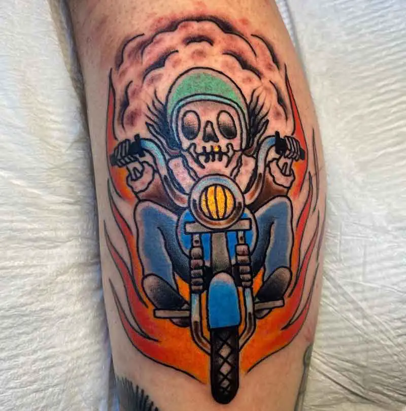 Motorcycle Skull Tattoo 1