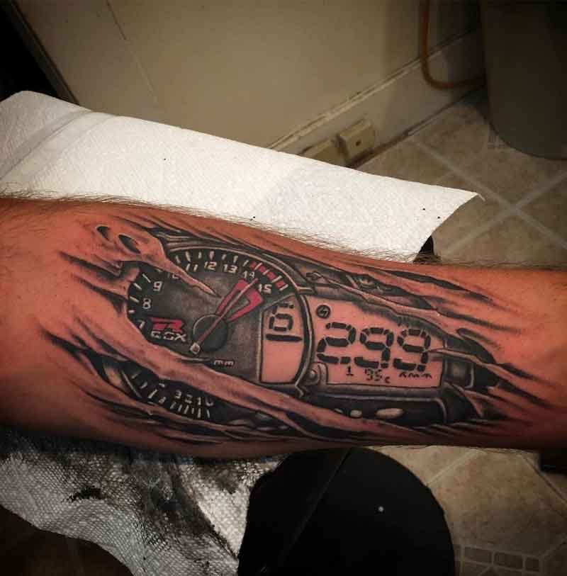 Motorcycle Speedometer Tattoo 3