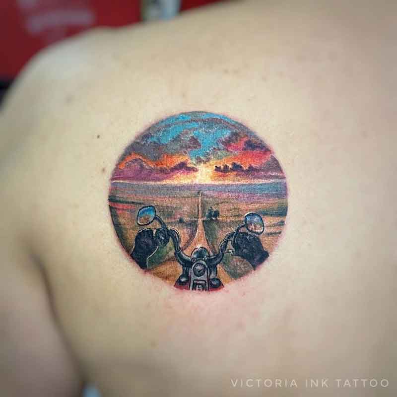 Motorcycle Travel Tattoo 2